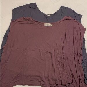 Nation ltd Purple and Gray tops